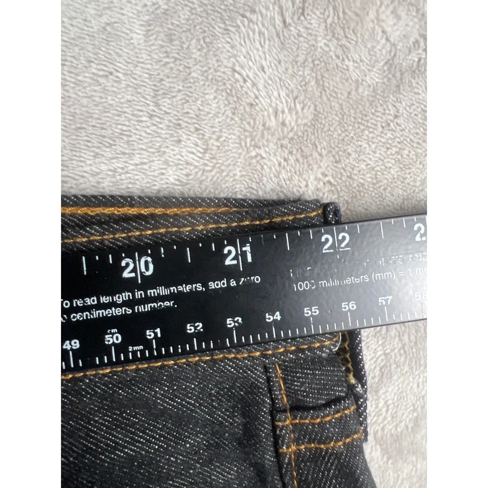 Levis 501 Original Fit Mens Dark Wash Indigo Denim Jeans W44 L32 Button Fly